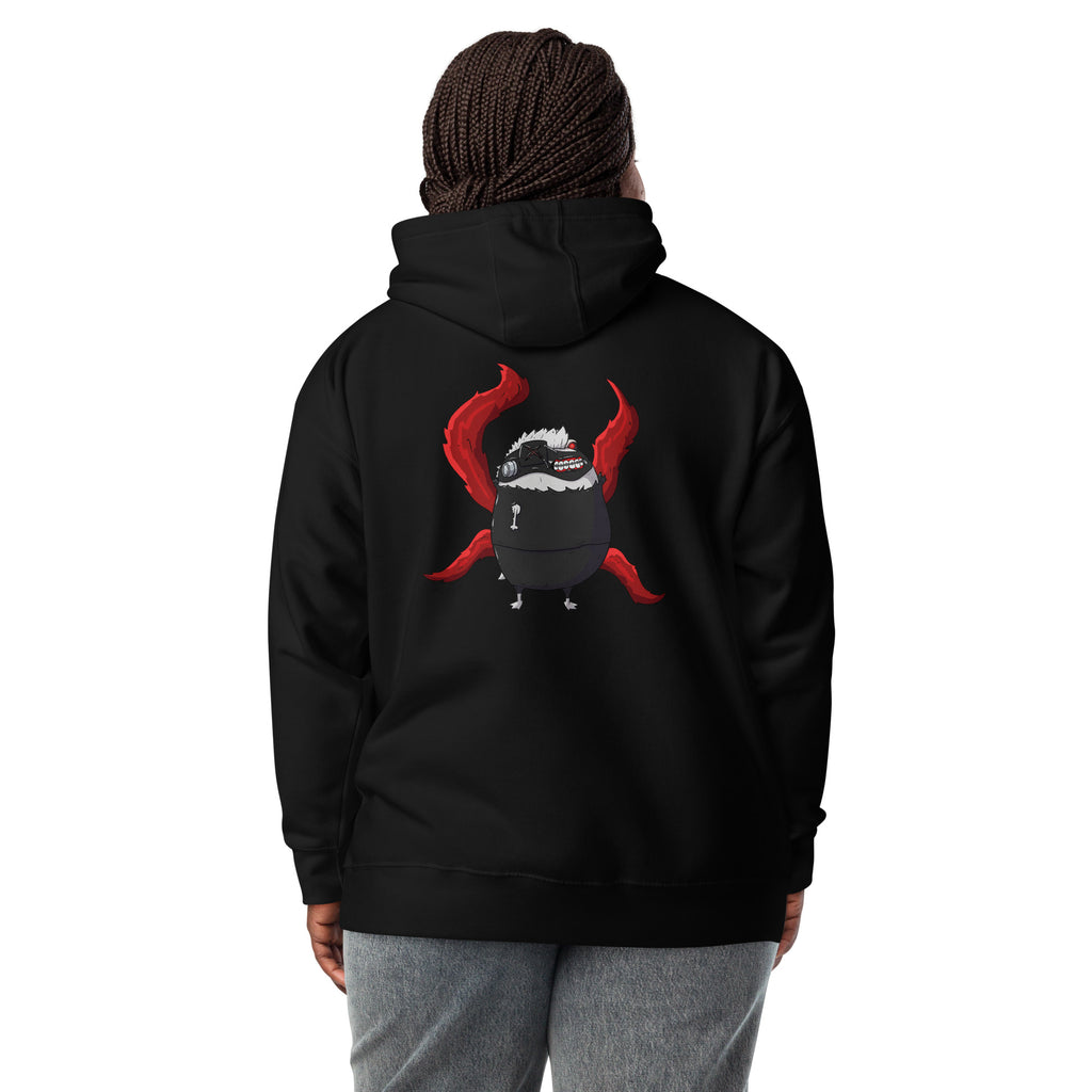 Pistacio: One-Eyed King premium hoodie — Ghoul Pistacio with kagune design — Pistacios Pond Merch