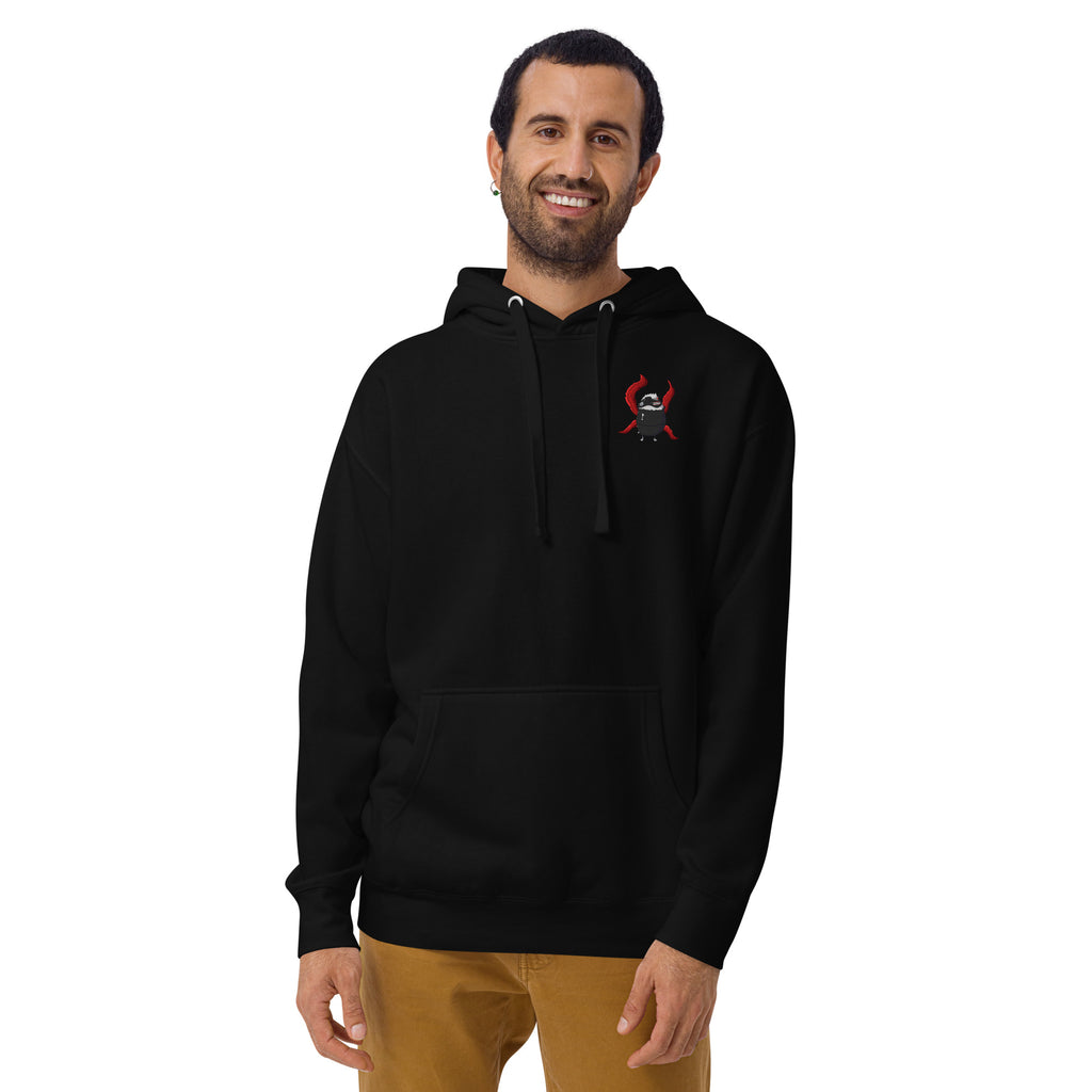 Pistacio: One-Eyed King premium hoodie — Ghoul Pistacio with kagune design — Pistacios Pond Merch