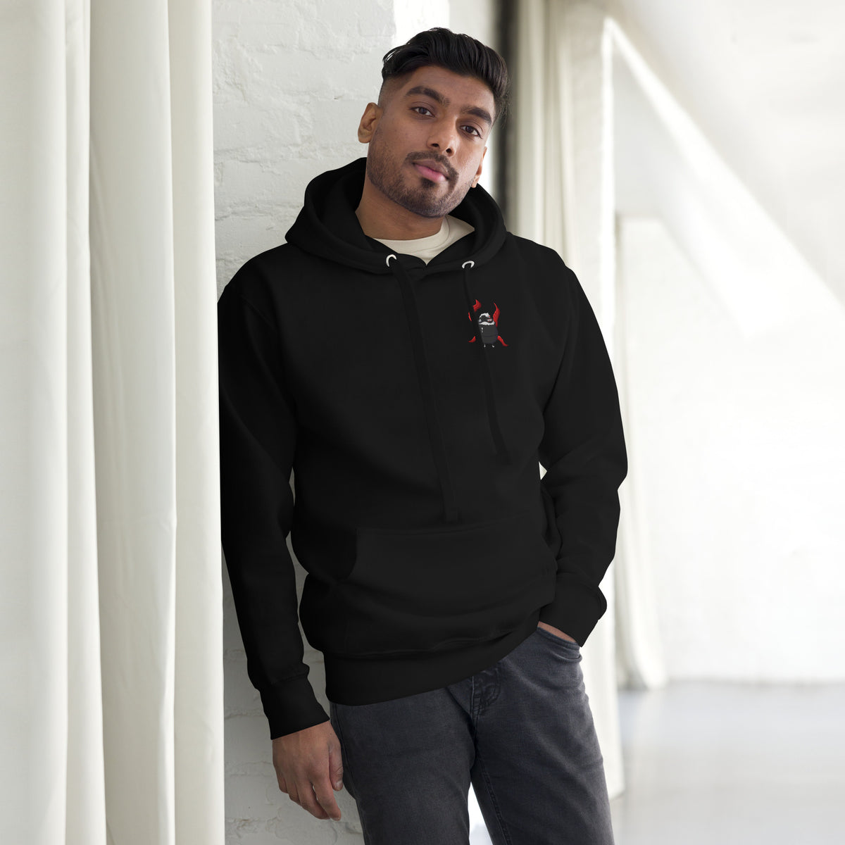Pistacio: One-Eyed King premium hoodie — Ghoul Pistacio with kagune design — Pistacios Pond Merch