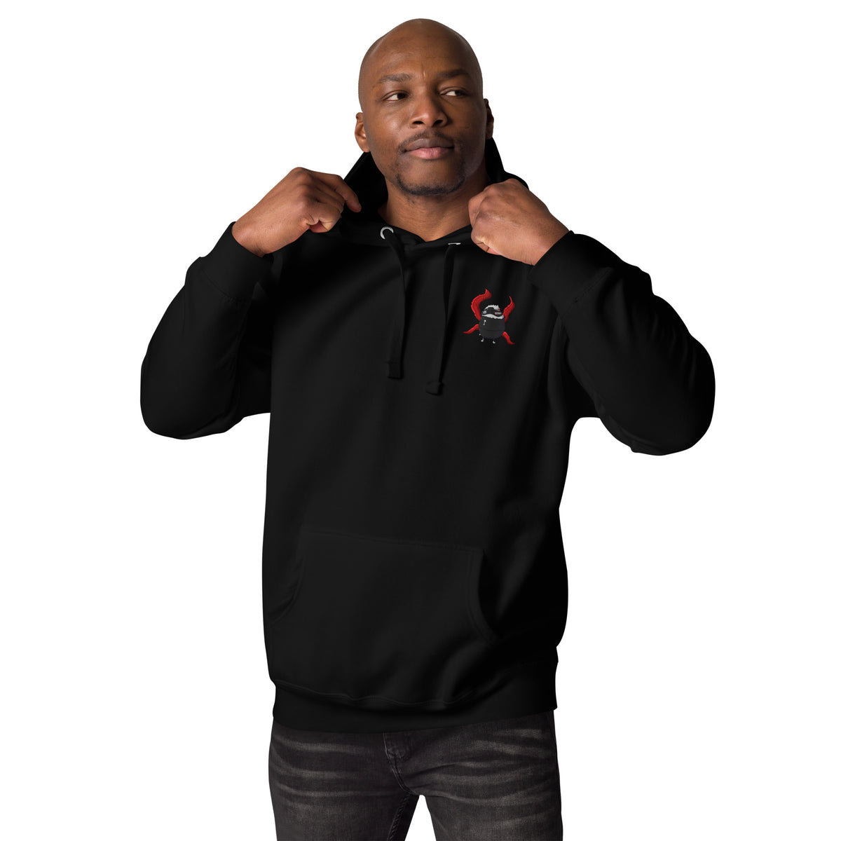 Pistacio: One-Eyed King premium hoodie — Ghoul Pistacio with kagune design — Pistacios Pond Merch