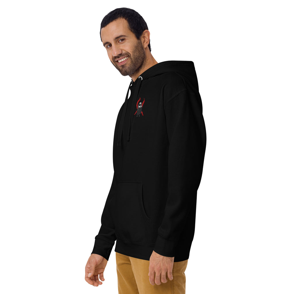 Pistacio: One-Eyed King premium hoodie — Ghoul Pistacio with kagune design — Pistacios Pond Merch