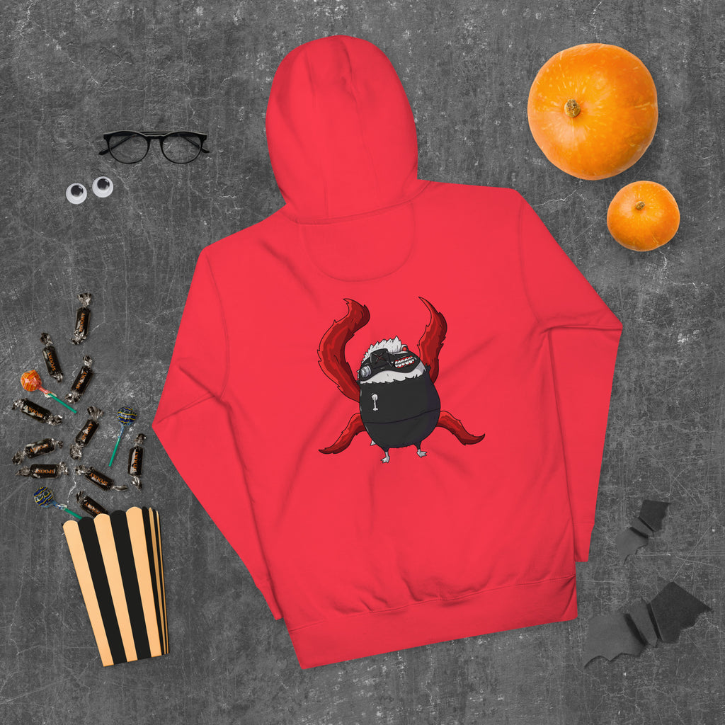 Pistacio: One-Eyed King premium hoodie — Ghoul Pistacio with kagune design — Pistacios Pond Merch