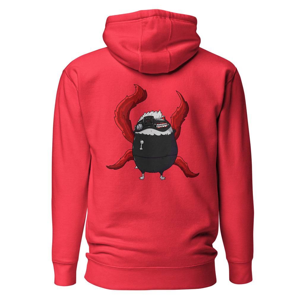 Pistacio: One-Eyed King premium hoodie — Ghoul Pistacio with kagune design — Pistacios Pond Merch