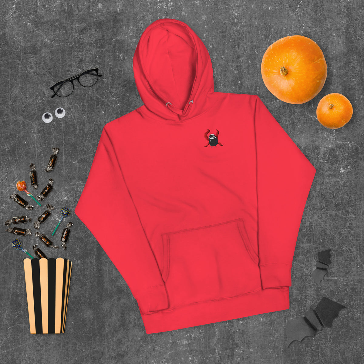 Pistacio: One-Eyed King premium hoodie — Ghoul Pistacio with kagune design — Pistacios Pond Merch