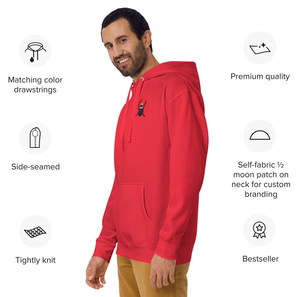 Pistacio: One-Eyed King premium hoodie — Ghoul Pistacio with kagune design — Pistacios Pond Merch