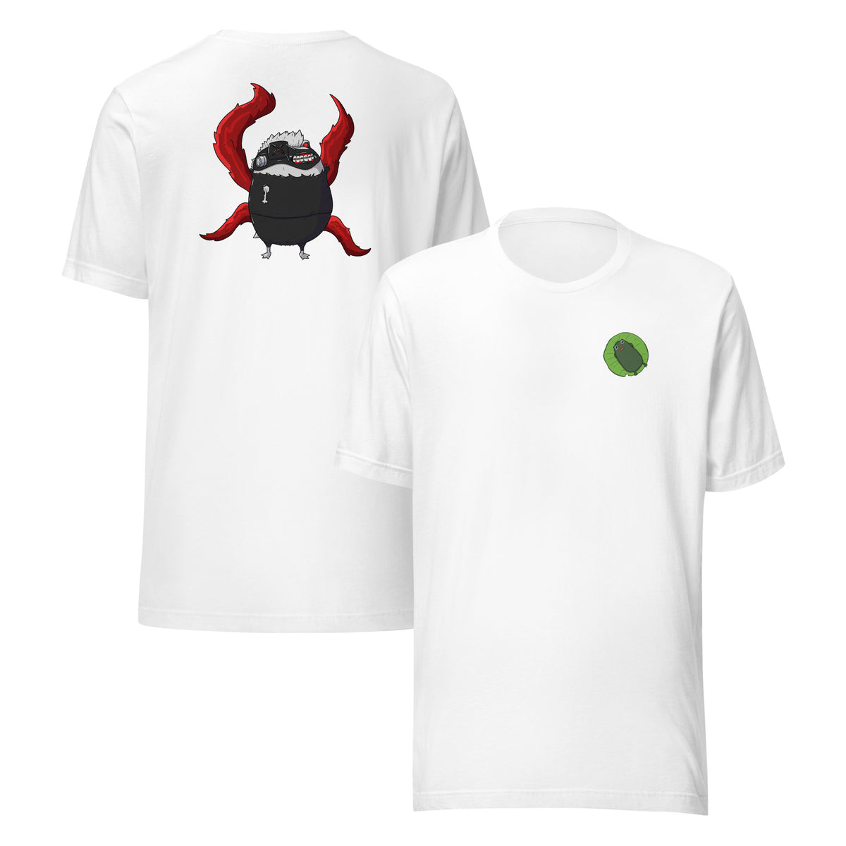 Kaneki Pistacio unisex t-shirt featuring Pistacio in full Kaneki mode — Pistacios Pond Merch