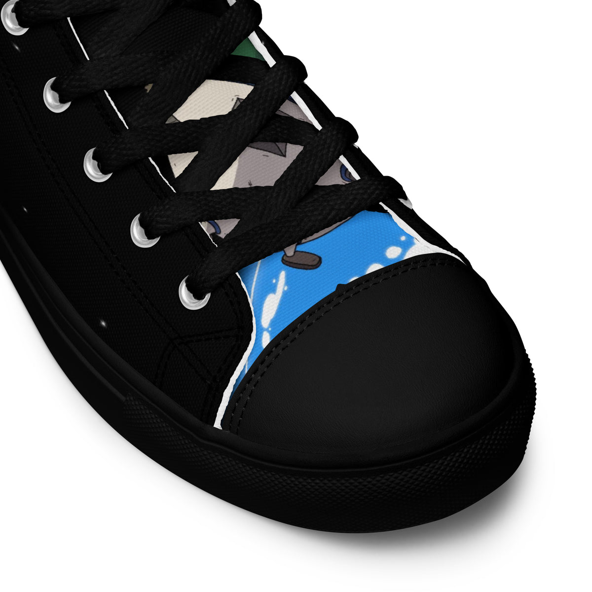 Space Pistacio Women's High Top Canvas Shoes